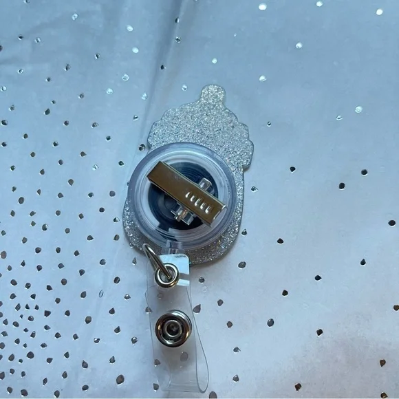 Badge Reel Baby Bottle for NICU L&D Peds Nurse - Alligator Clip - Picture 3 of 3